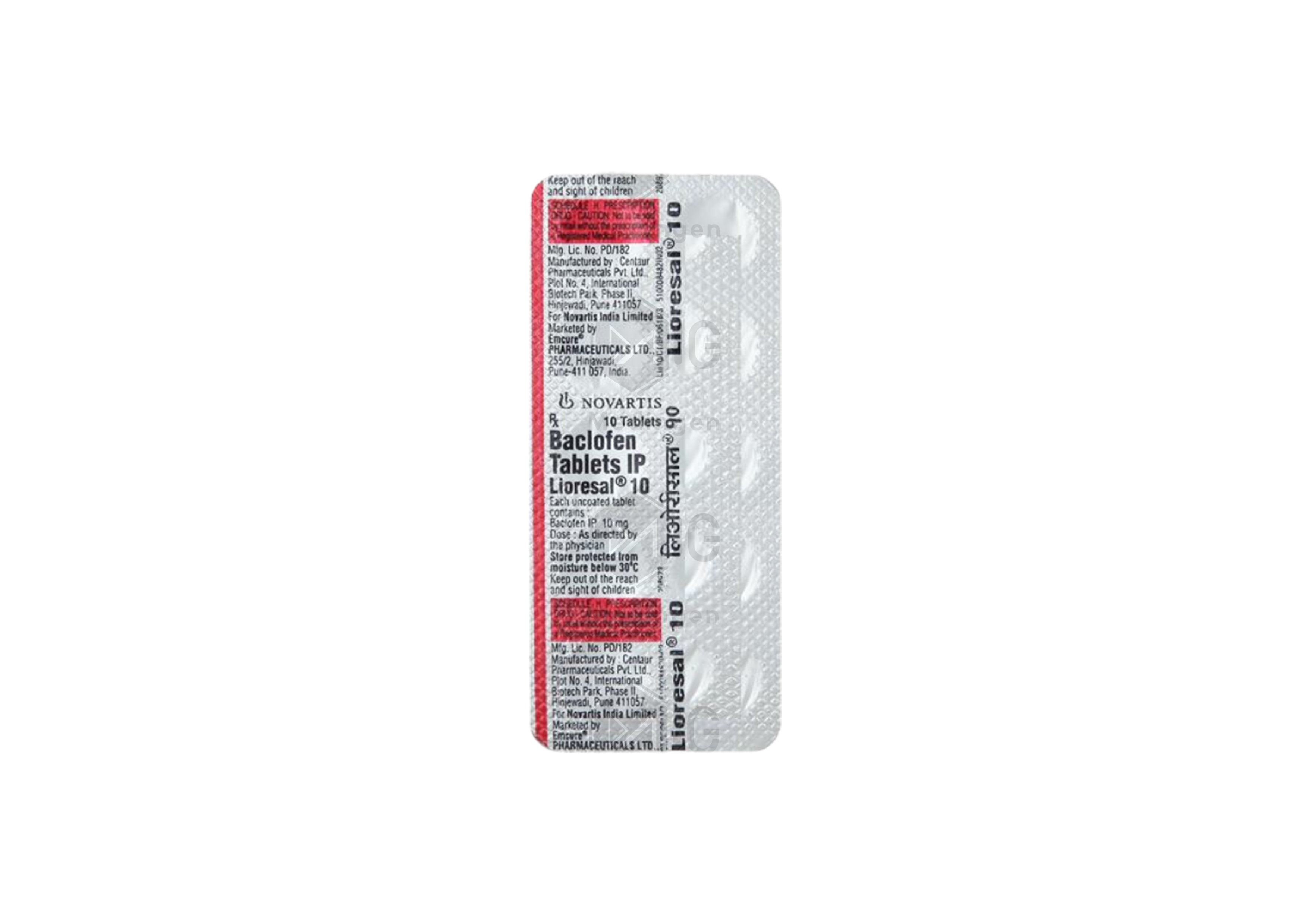 LIORESAL 10MG